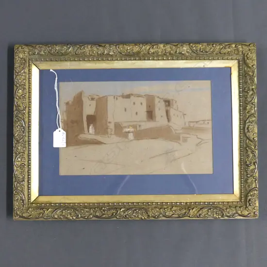 JOHN WEEKS MOROCCAN BUILDINGS PASTEL 185x290mm