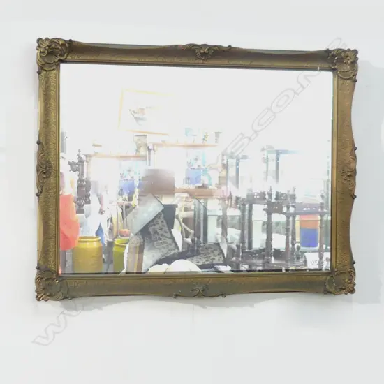 GILT FRAMED MIRROR 690X 540MM