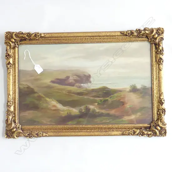 W RANDLE OIL ON BOARD 'SEA SIDE PASTORIAL' DATED 1906 320MM X 520MM