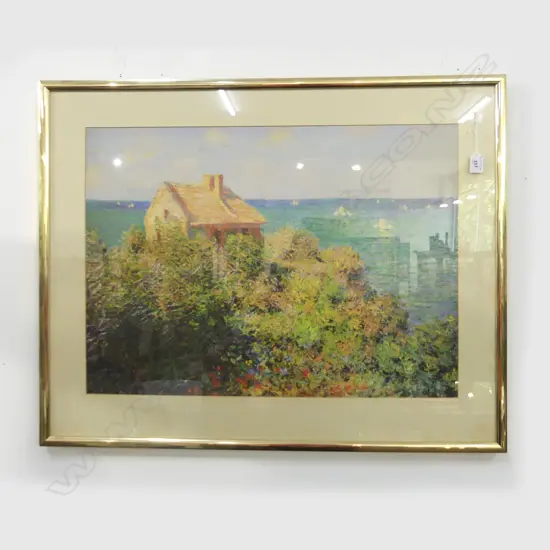 MONET PRINT COASTGUARD COTTAGE, 660 X 840mm