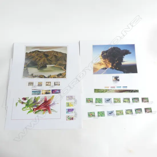 FOLIO OF NZ STAMP SETS