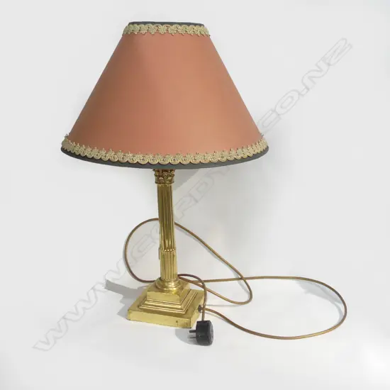 GOLD METAL COLUMN LAMP H.640mm