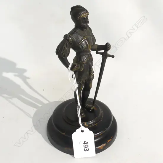 VINTAGE BRONZE SOLDIER FIGURE H.160mm