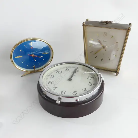 3 RETRO CLOCKS SMITHS ETC 