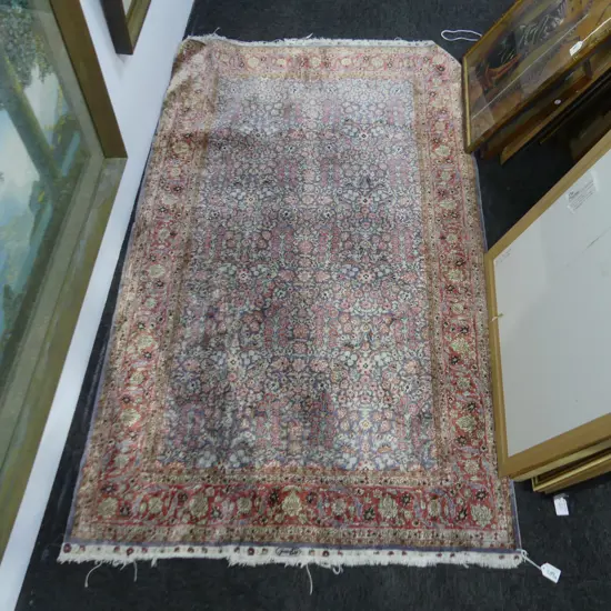 HAND KNOTTED SILK RUG 1550x940mm