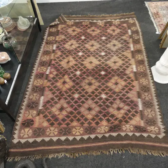 BROWN KELIM RUG 2200x1500mm