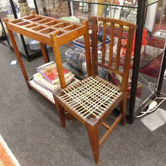 GEORGE III COUNTRY MADE CHILDS CHAIR  H.690mm