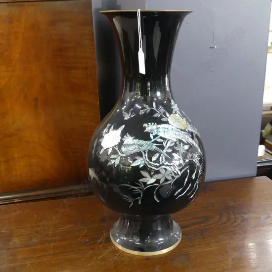 LG CLOISONNE VASE H 420MM