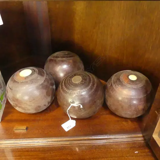 4 VINTAGE BOULES 