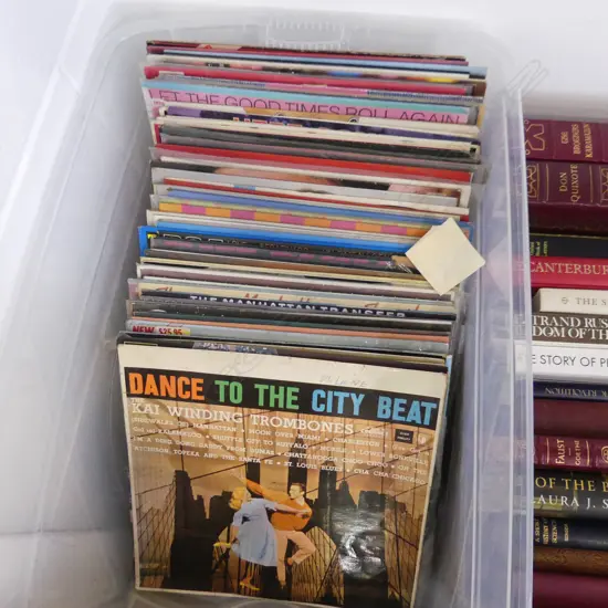 BOX LOT ASST. RECORDS; JUDY GARLAND ETC