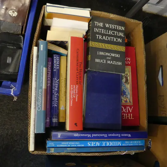 BOX OF ASST BOOKS