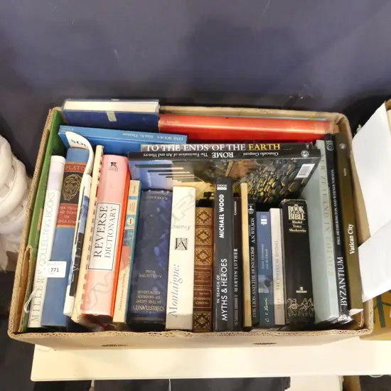 BOX OF ASST BOOKS