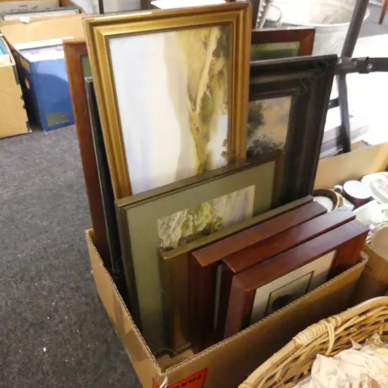 BOX LOT ASST. ARTWORKS