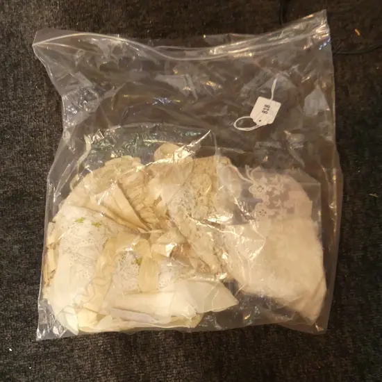 BAG 5 ASST VICTORIAN BABY BONNETS ETC