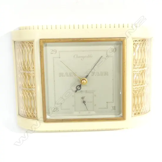 ART DECO BAROMETER 'SMITHS' ENGLAND L 260MM