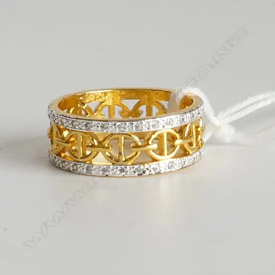 FAUX DESIGNER RING SIZE N