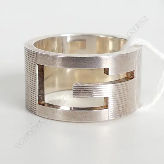 GUCCI RING 12mm WIDE BAND SIZE R