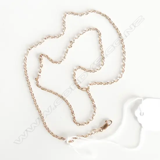 9ct ROSE GOLD NECK CHAIN L.550mm 6.25gms