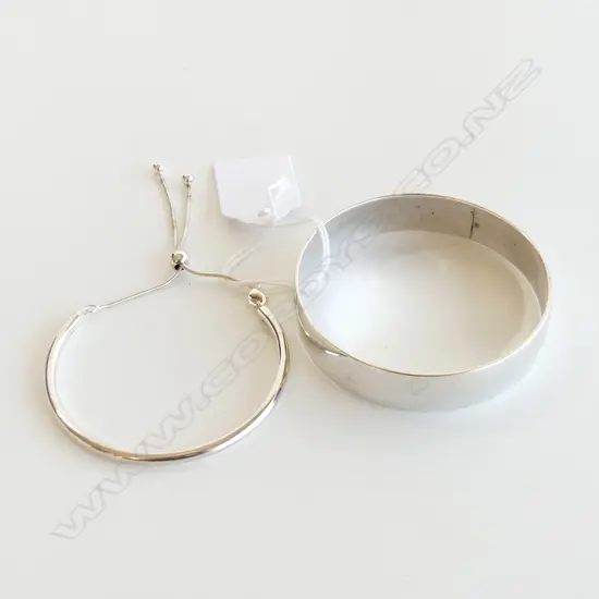 2 SILVER BANGLES