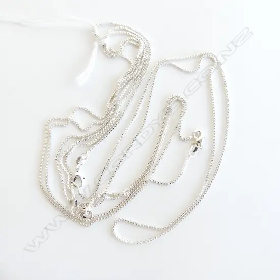 3 ASST 925 SILVER CHAINS, 14.67gms