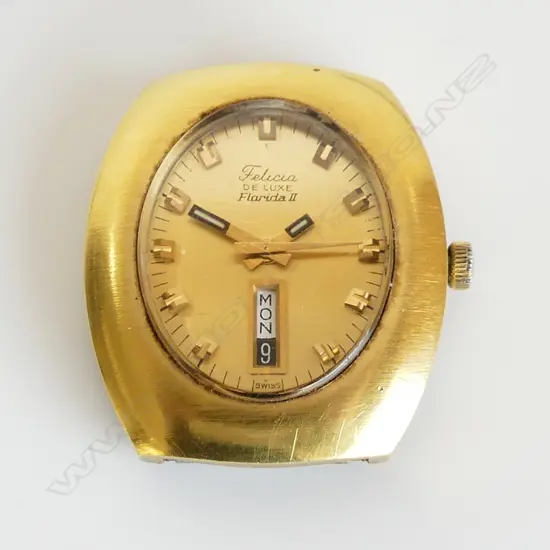 FELICIA (FLORIDA 2) GOLD PLATED WRIST WATCH