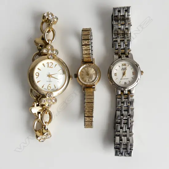 3 VINTAGE LADIES WRIST WATCHES, NOT GOING