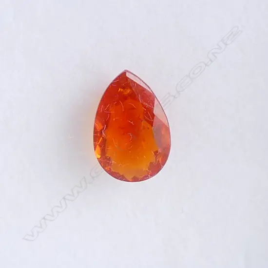 PEAR FACET CUT FIRE OPAL, 1.3CT, WITH AIG REPORT