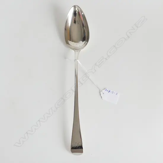 STG SILVER SERVING SPOON,  L. 290mm. 98GMS, LOND. 1885
