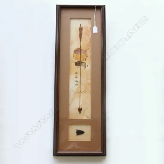 ELVA HAMERSTROM PAULSON AMERICAN INDIAN ARROW W/C 805x270mm overall