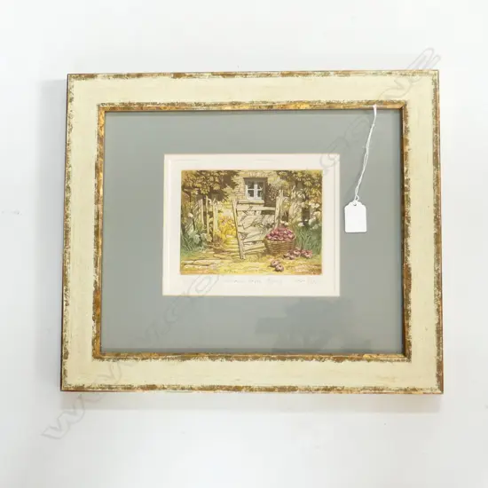SIGNED PRINT 'ORCHARD FARM HOUSE' 14/250 150x190mm