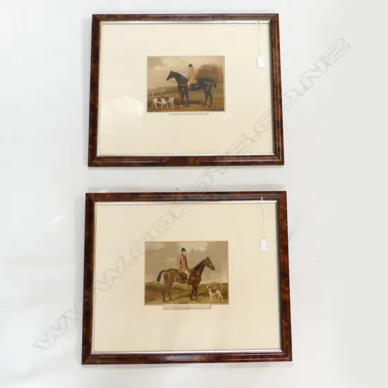 PR FOX HUNTING LITHOGRAPHS 170x230mm