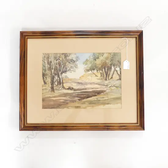 SIGNED LANDSCAPE W/C 225x320mm - FOXING