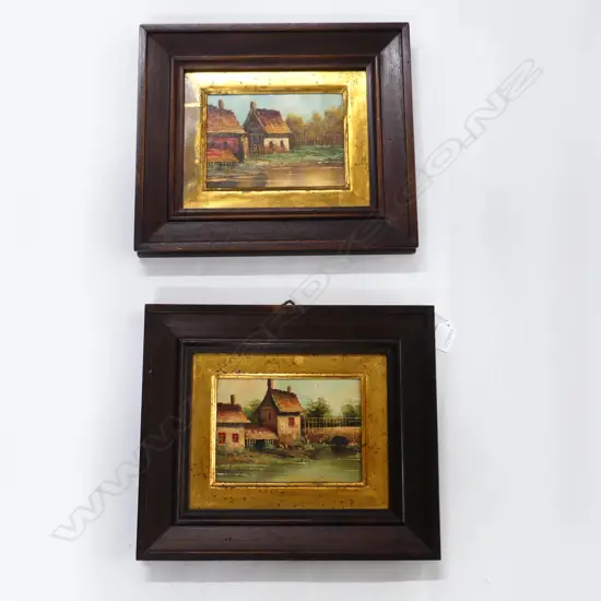 PAIR OF FRAMED EUROPEAN OIL PAINTINGS 170 X 120 MM