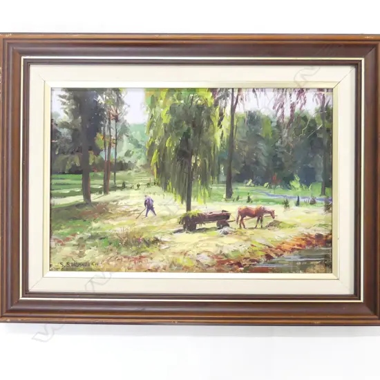  STANISLAV STASHKEVICH LANDSCAPE OIL ON BOARD 190x290mm