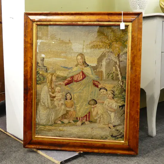 LG FRAMED RELIGIOUS TAPESTRY  510 X 640mm