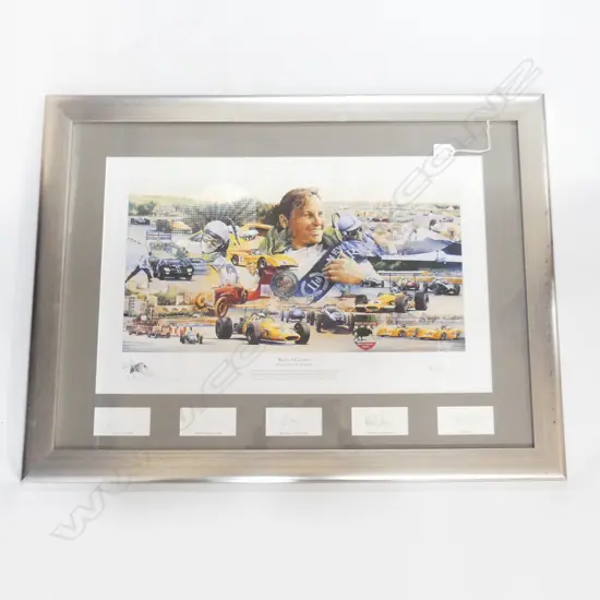 LTD. ED. LG BRUCE McLAREN PRINT 400x645mm / 660x880mm OVERALL