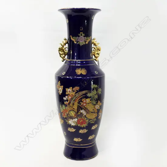 LG ORIENTAL BLUE FLOOR VASE H.600mm