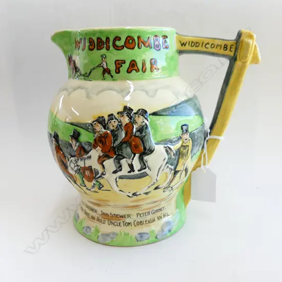 CROWN DEVON 'WIDDICOMBE FAIR' MUSICAL JUG H.185mm