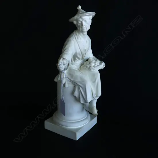 ROYAL WORCESTER BISQUE FIGURE 'LE PANIER' H.300mm