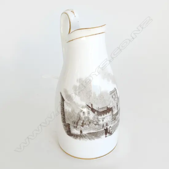 WILLIAM SAVAGE OF WINCHESTER JUG, 'THE DEANERY, WINCHESTER' H. 142mm