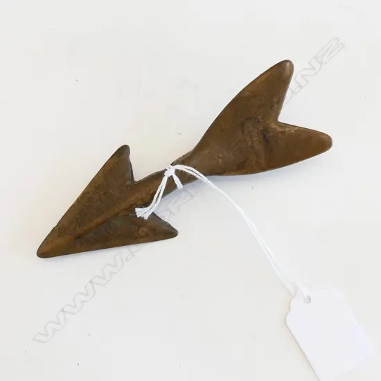 OLD BRONZE HARPOON HEAD, L. 120mm