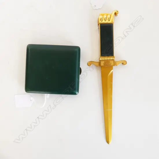 LETTER OPENER LIGHTER AND CIGARETTE CASE