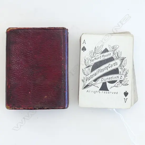 PACK OF MUIR & MOODIE PICTORIAL PLAYING CARDS, CASED