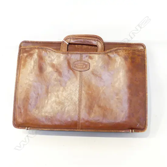 OROTON COW HIDE LEATHER BRIEFCASE W.420mm