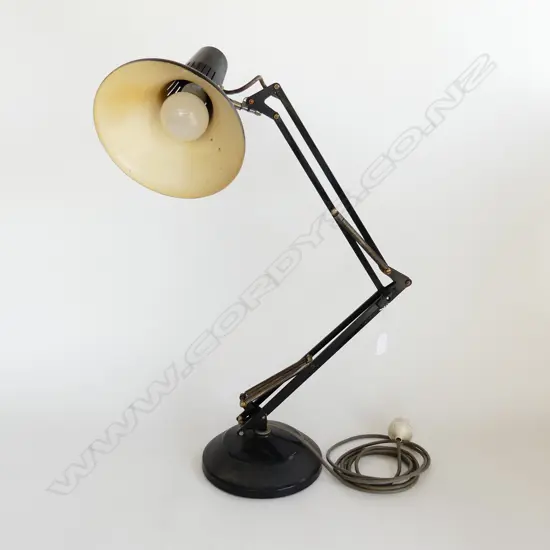 BLACK SUPERLUX ANGLE POISE STYLE DESK LAMP