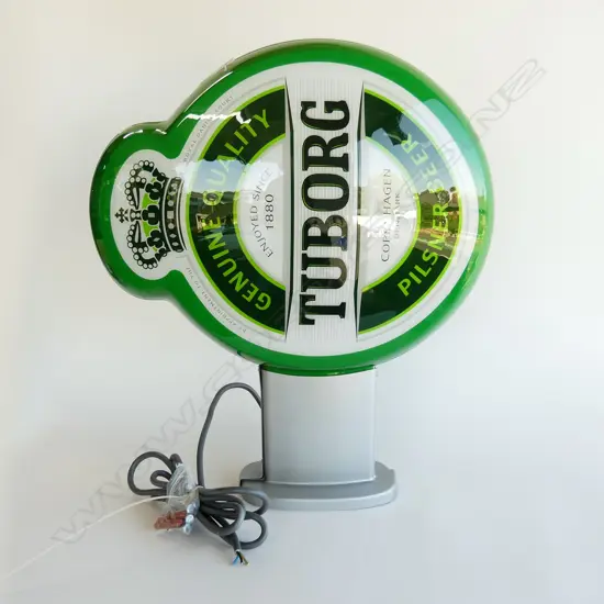 TUBORG BEER ILLUMINATED  ADVERTISING SIGN   730 X 600mm