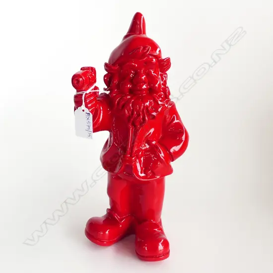 RED RESIN GNOME w. GUN H.305mm