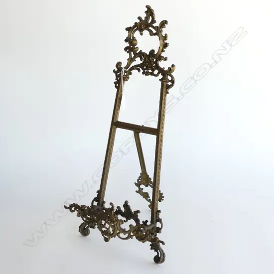 ORNATE BRASS EASEL H.535mm
