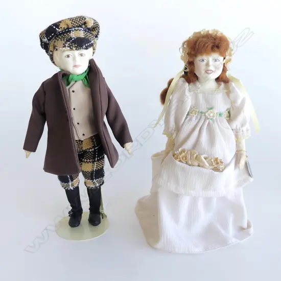 2 ROYAL DOULTON DOLLS; WEDNESDAYS BOYS, BRIDE H.280mm