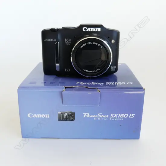 CANON POWER SHOT SX160 DIGITAL CAMERA, WITH BOX